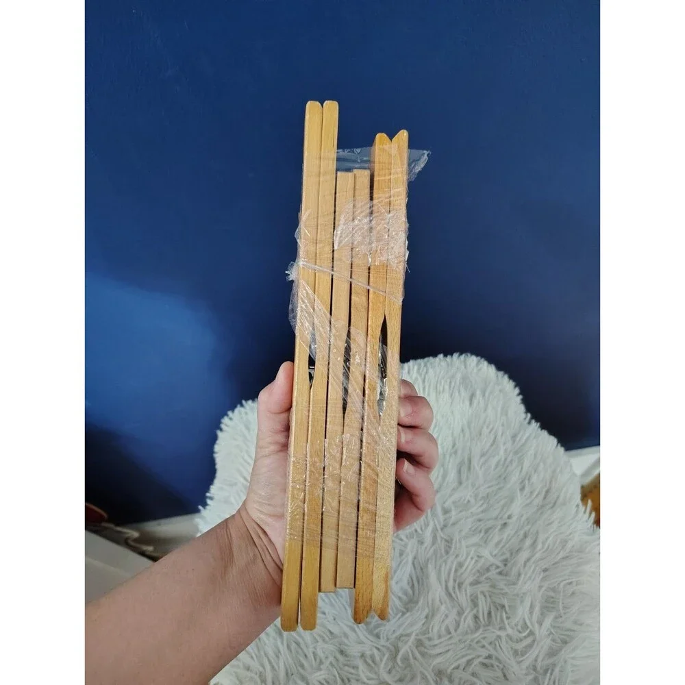 Vintage lot of 3 Wooden Pants Clothes Hangers Different Sizes